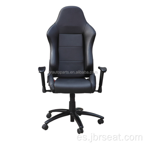 Silla de asiento de juego de cuero de cuero de estilo de carreras